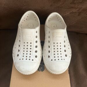 Native Jefferson White Slip On Shoes